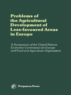 cover image of Problems of the Agricultural Development of Less-Favoured Areas in Europe